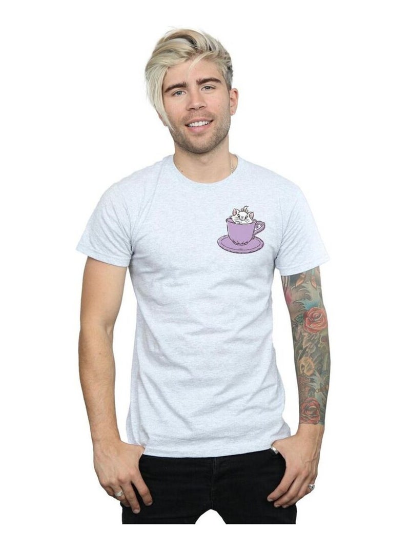 Disney - T-shirt ARISTOCATS Gris chiné - Kiabi