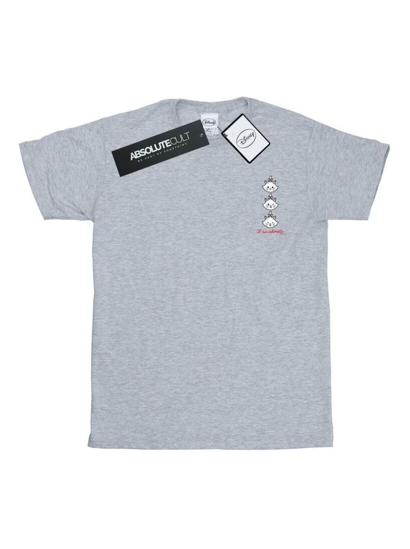 Disney - T-shirt ARISTOCATS Gris chiné - Kiabi