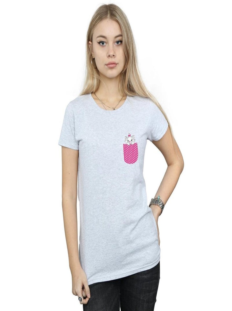 Disney - T-shirt ARISTOCATS Gris chiné - Kiabi