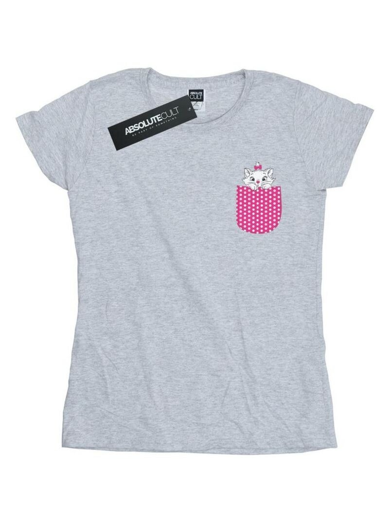 Disney - T-shirt ARISTOCATS Gris chiné - Kiabi