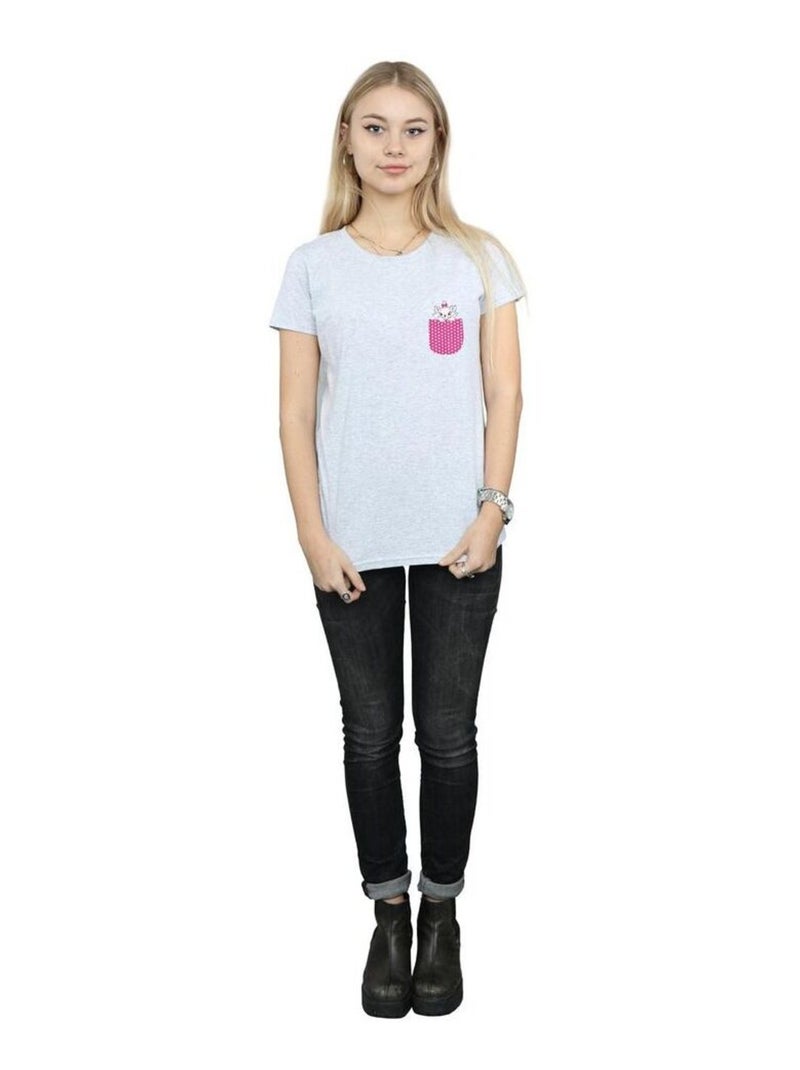 Disney - T-shirt ARISTOCATS Gris chiné - Kiabi