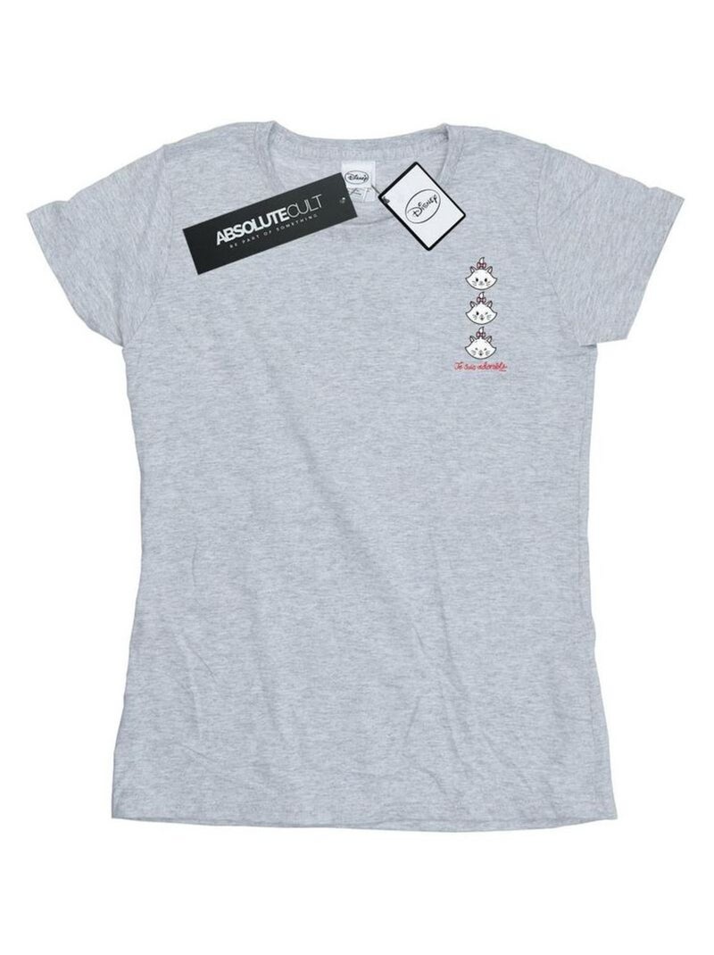 Disney - T-shirt ARISTOCATS Gris chiné - Kiabi