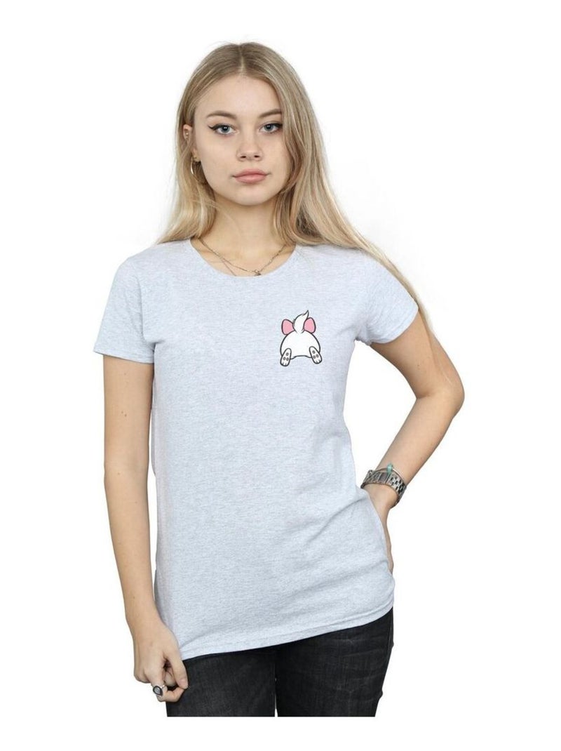 Disney - T-shirt ARISTOCATS Gris chiné - Kiabi