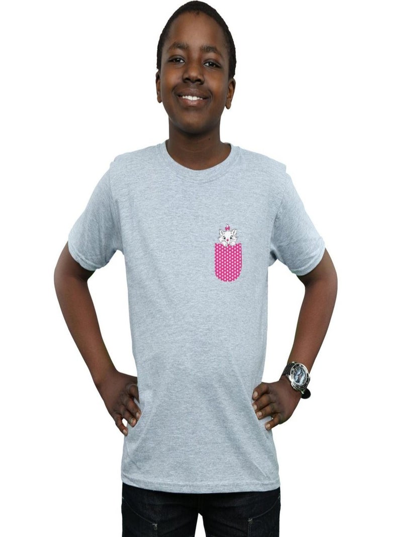 Disney - T-shirt ARISTOCATS Gris chiné - Kiabi