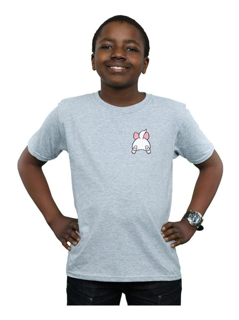 Disney - T-shirt ARISTOCATS Gris chiné - Kiabi