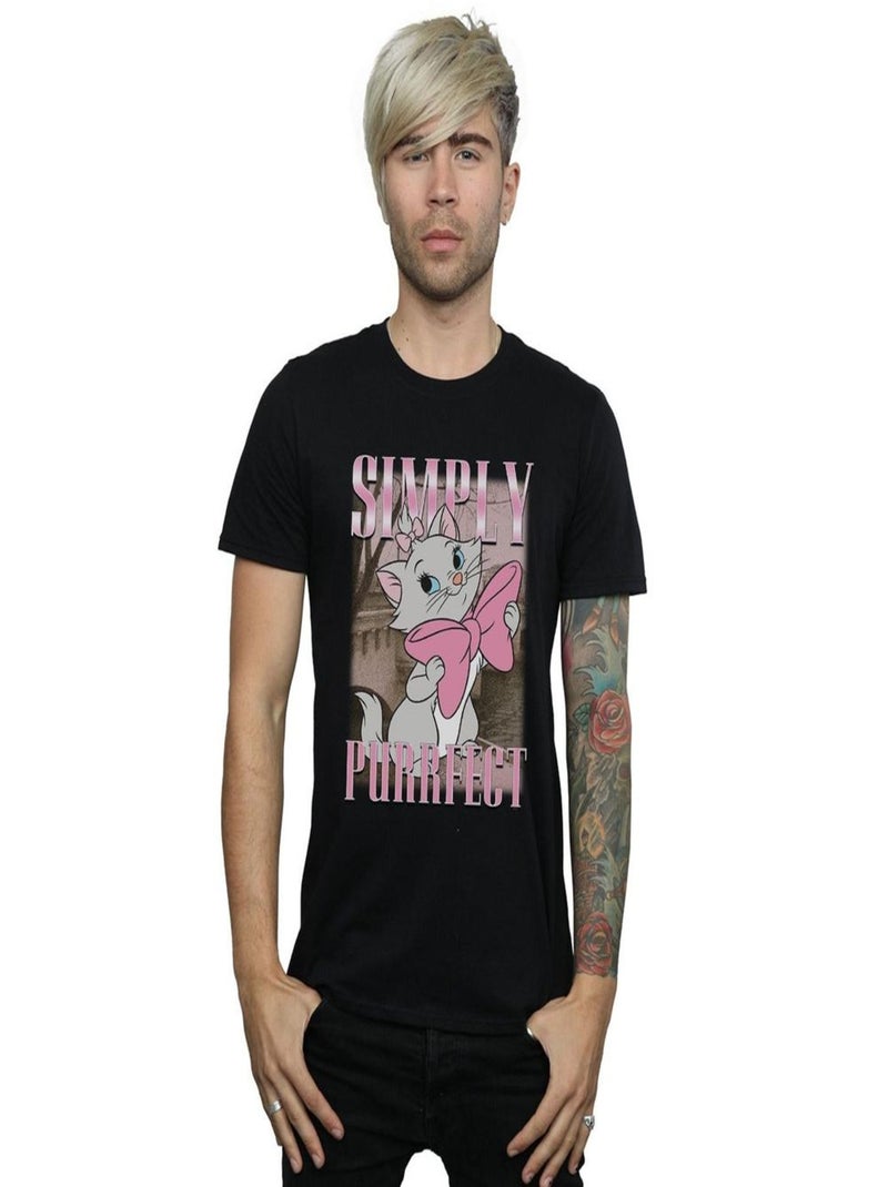 Disney - T-shirt ARISTOCATS SIMPLY PURRFECT Noir - Kiabi