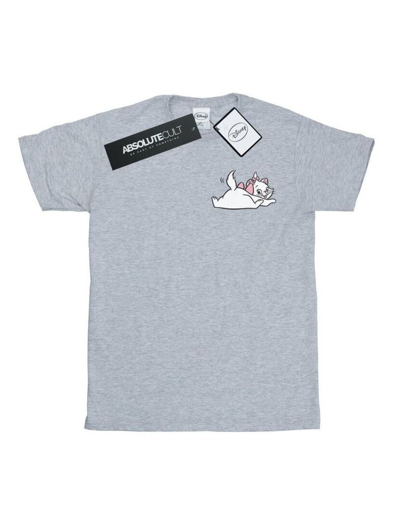 Disney - T-shirt ARISTOCATS SWEET Gris chiné - Kiabi