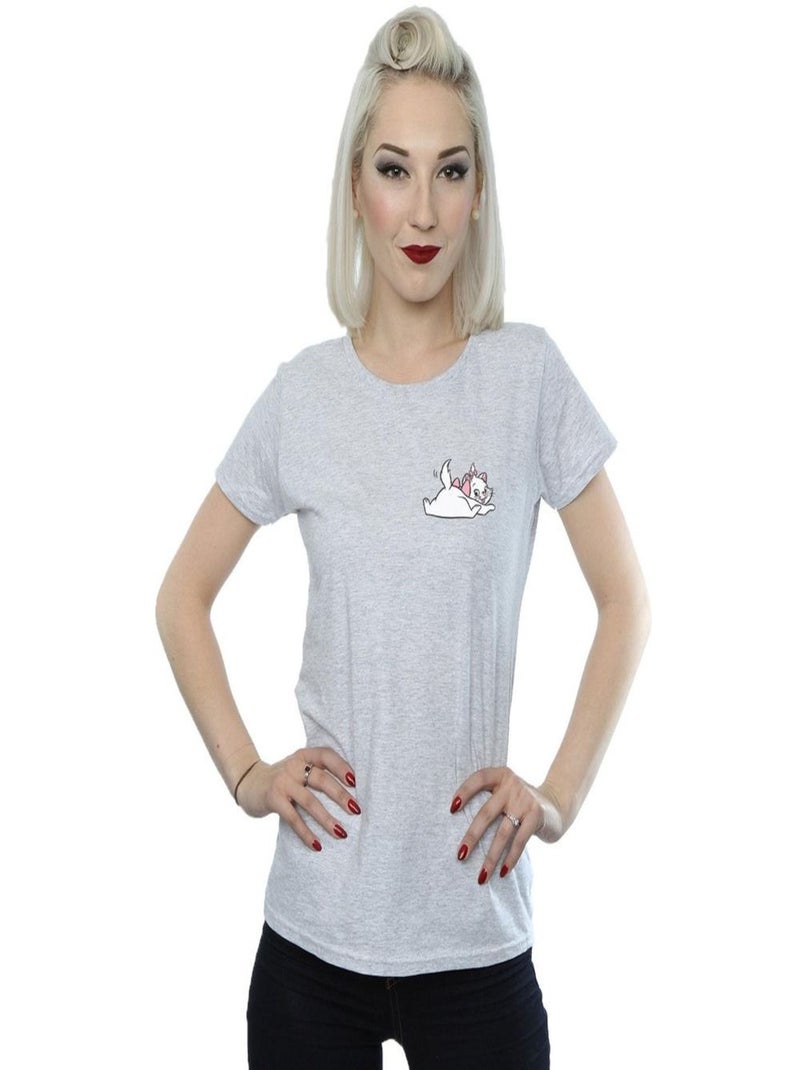 Disney - T-shirt ARISTOCATS SWEET Gris chiné - Kiabi