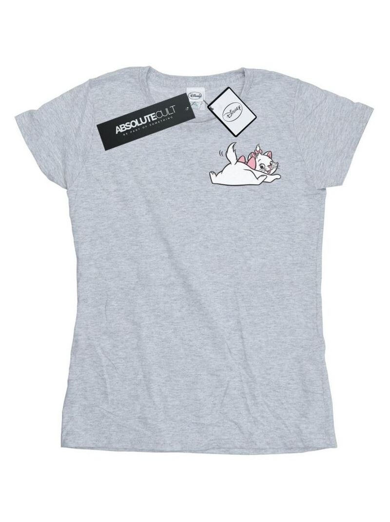 Disney - T-shirt ARISTOCATS SWEET Gris chiné - Kiabi