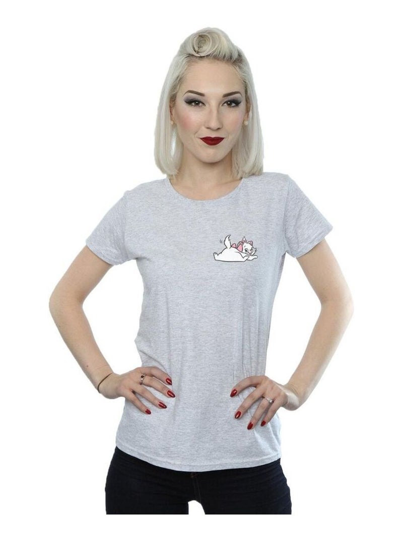 Disney - T-shirt ARISTOCATS SWEET Gris chiné - Kiabi