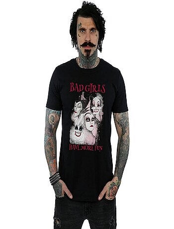 Disney - T-shirt BAD GIRLS HAVE MORE FUN (Cruella d'Enfer, La Reine Grimhilde, Maléfique, Ursula)