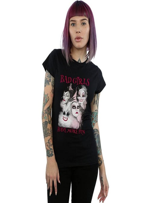 Disney - T-shirt BAD GIRLS HAVE MORE FUN - Kiabi