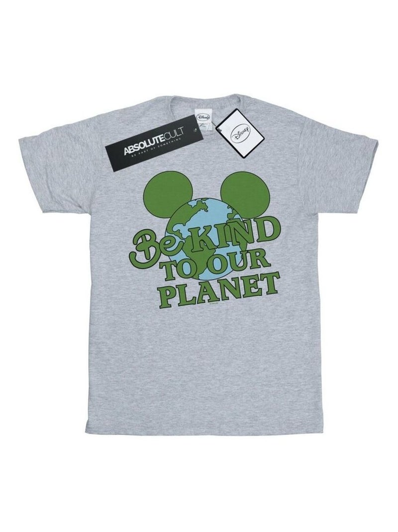 Disney - T-shirt BE KIND Gris chiné - Kiabi