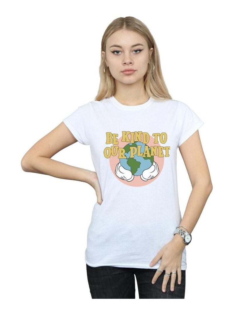 Disney - T-shirt BE KIND TO OUR PLANET Blanc - Kiabi