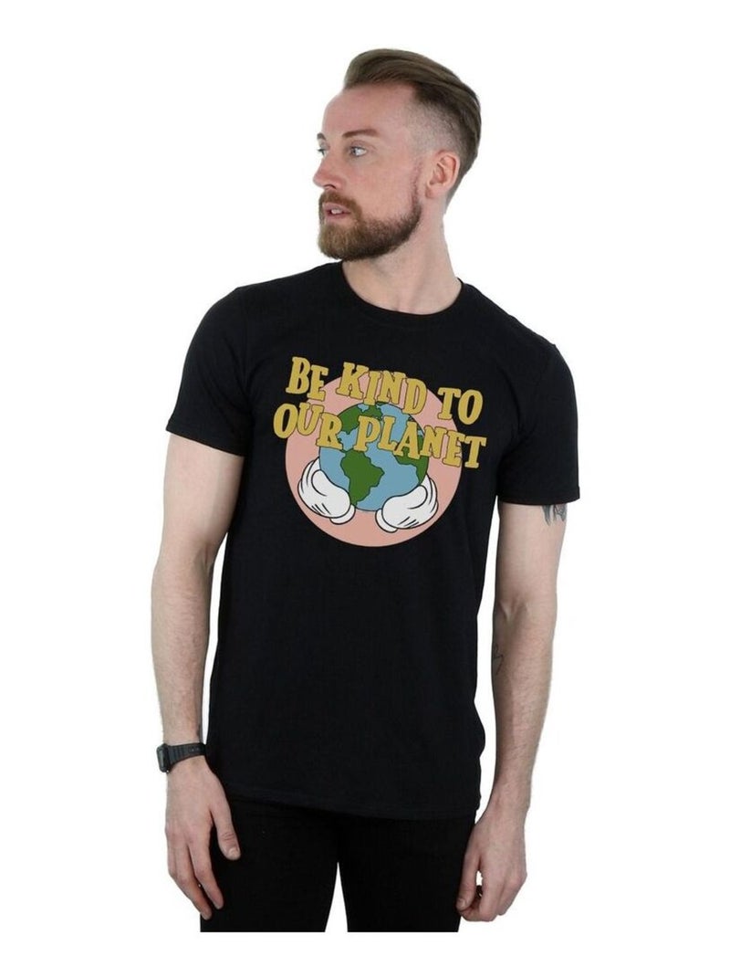 Disney - T-shirt BE KIND TO OUR PLANET Noir - Kiabi