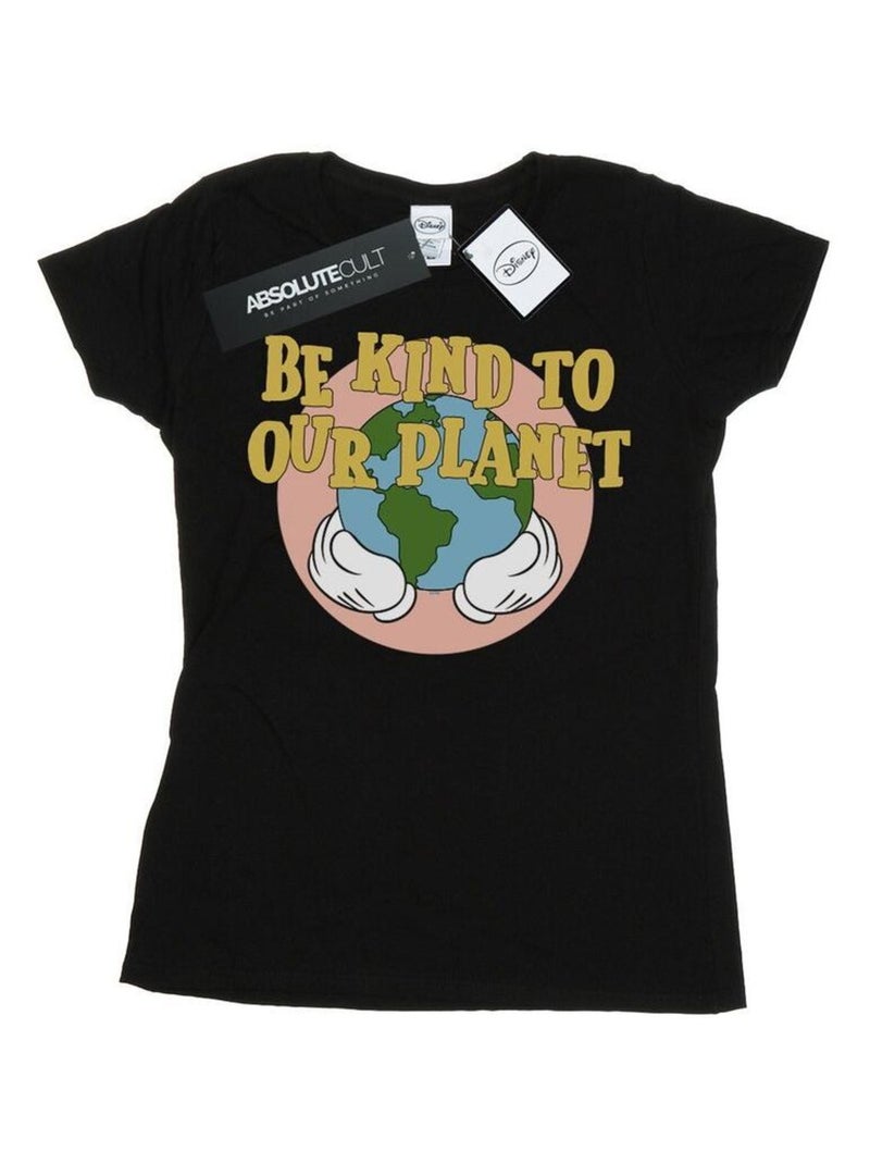 Disney - T-shirt BE KIND TO OUR PLANET Noir - Kiabi