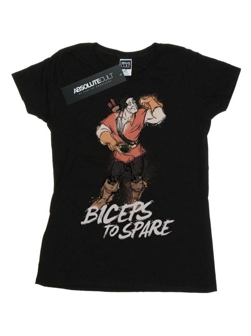 Disney - T-shirt BEAUTY AND THE BEAST BICEPS TO SPARE Noir - Kiabi
