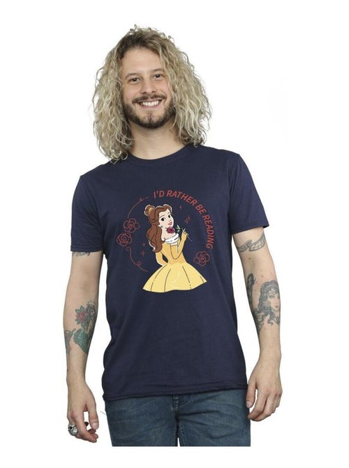 Disney - T-shirt BEAUTY AND THE BEAST I'D RATHER BE READING - Kiabi
