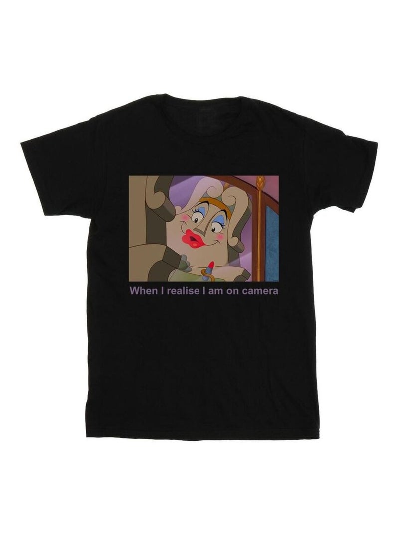 Disney - T-shirt BEAUTY AND THE BEAST Noir - Kiabi