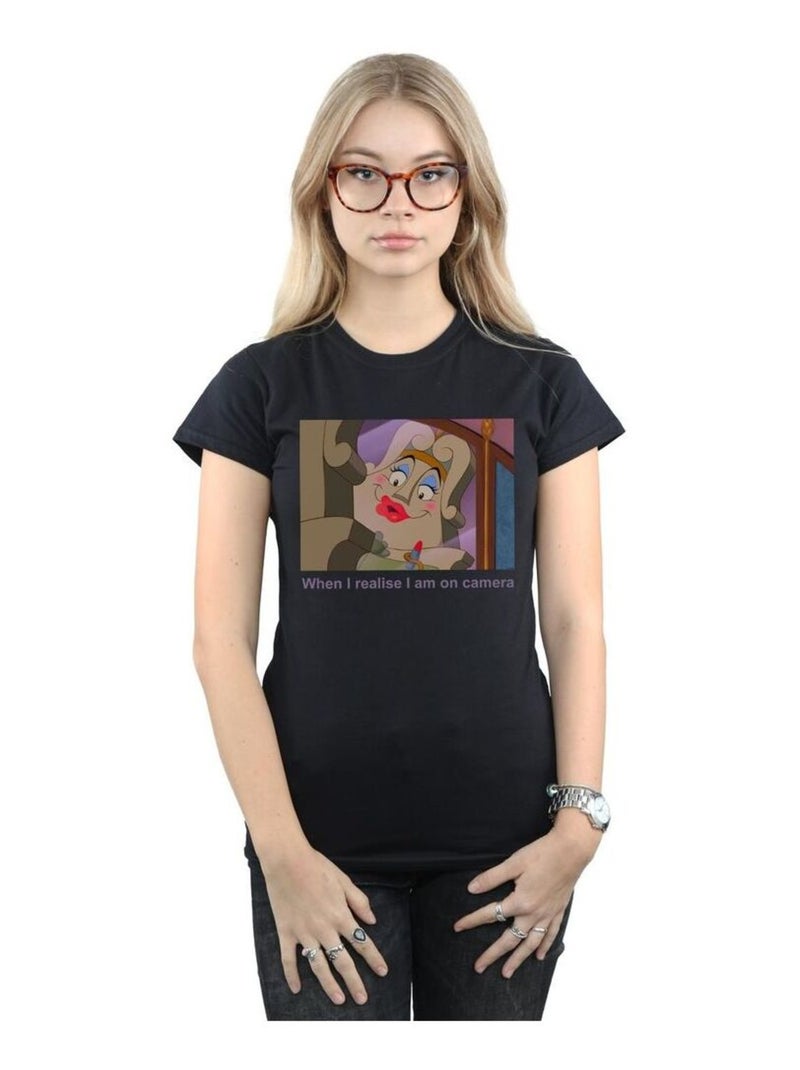 Disney - T-shirt BEAUTY AND THE BEAST Noir - Kiabi