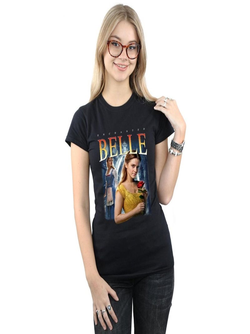 Disney - T-shirt BEAUTY AND THE BEAST Noir - Kiabi