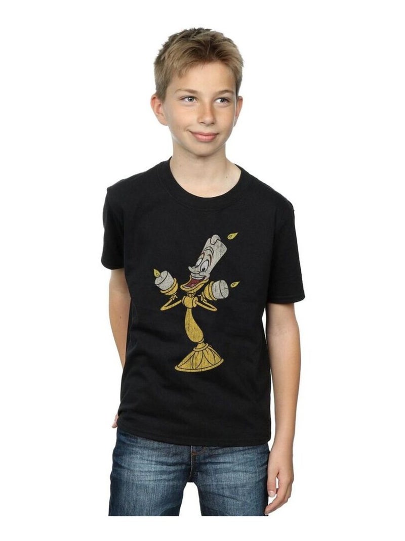 Disney - T-shirt BEAUTY AND THE BEAST Noir - Kiabi