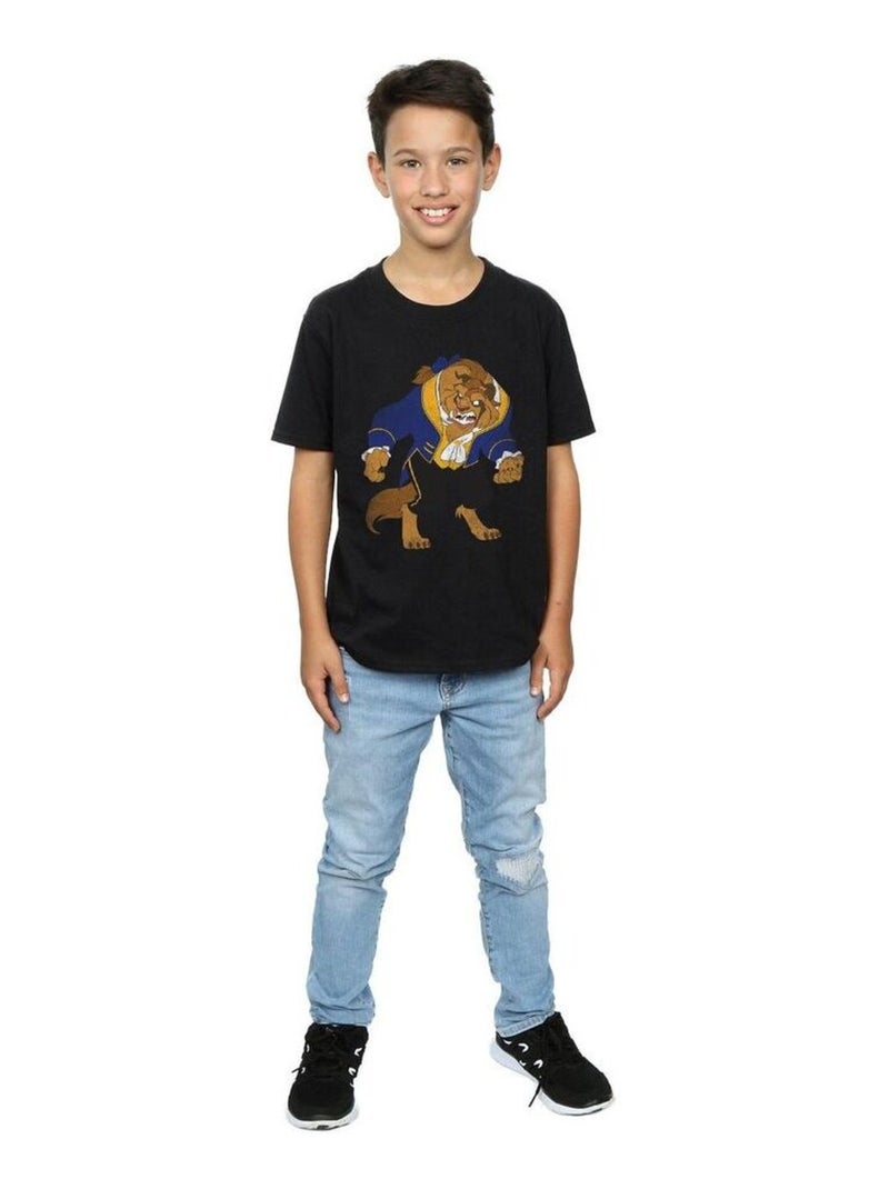 Disney - T-shirt BEAUTY AND THE BEAST Noir - Kiabi