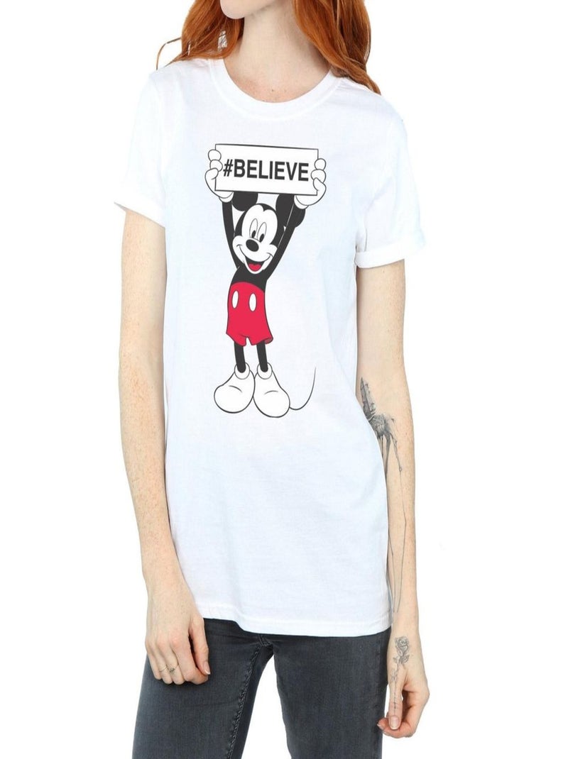 Disney - T-shirt BELIEVE Blanc - Kiabi
