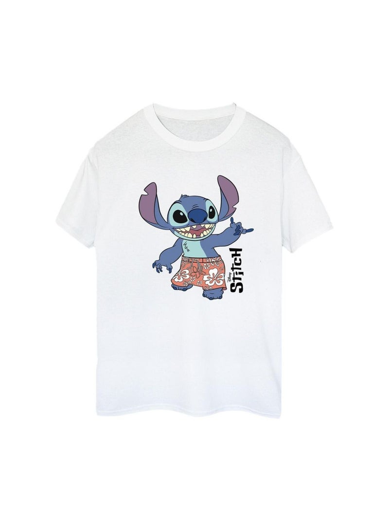 Disney - T-shirt BERMUDA SHORTS Blanc - Kiabi