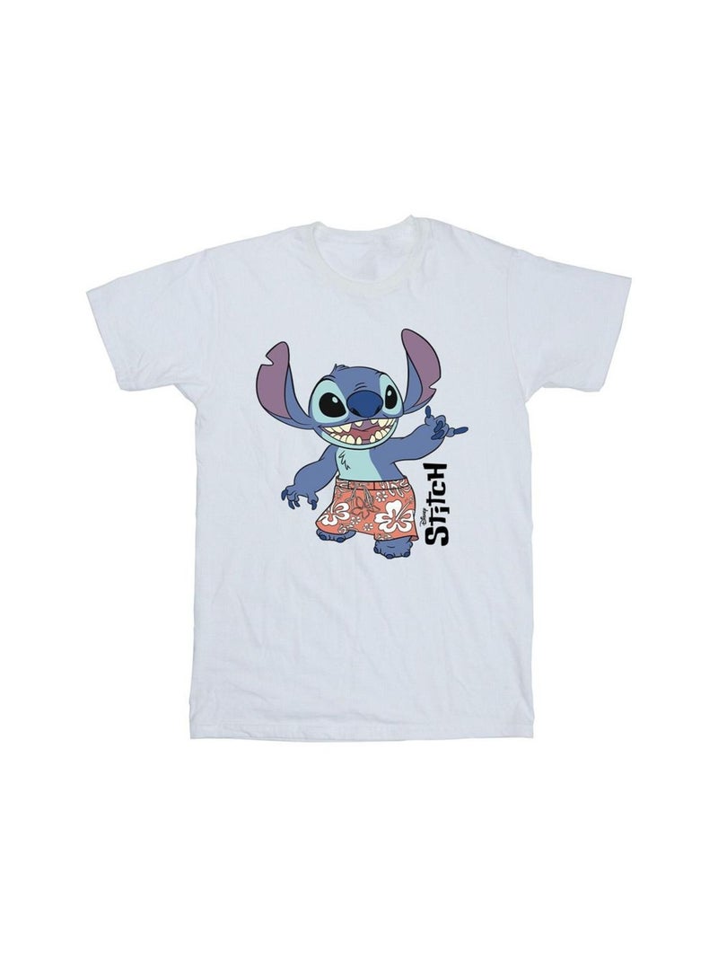 Disney - T-shirt BERMUDA SHORTS Blanc - Kiabi