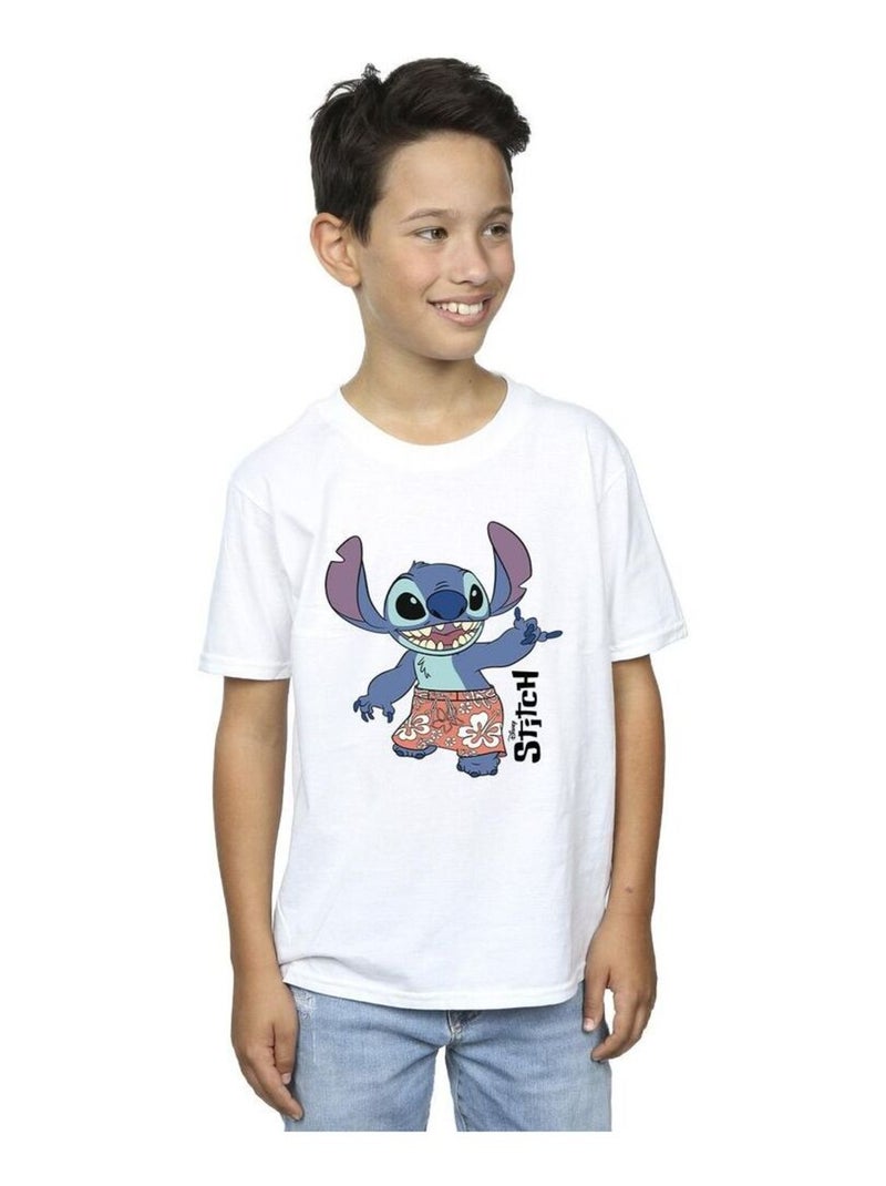 Disney - T-shirt BERMUDA SHORTS Blanc - Kiabi