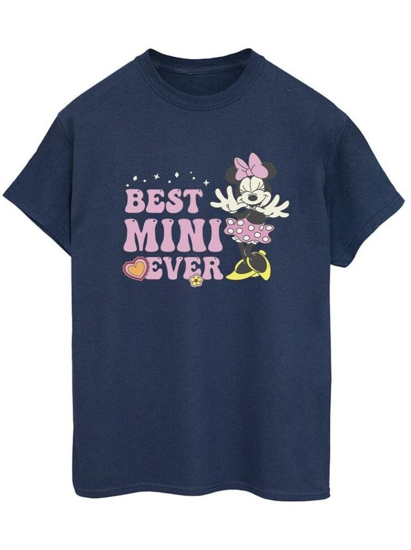 Disney - T-shirt BEST MINI EVER Bleu marine - Kiabi