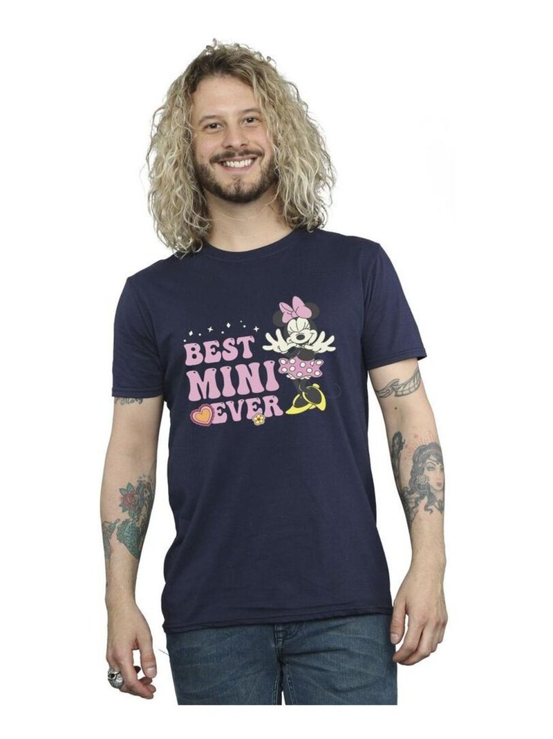 Disney - T-shirt BEST MINI EVER Bleu marine - Kiabi