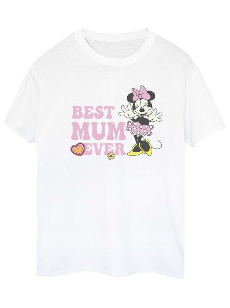 Disney - T-shirt BEST MUM EVER Blanc - Kiabi