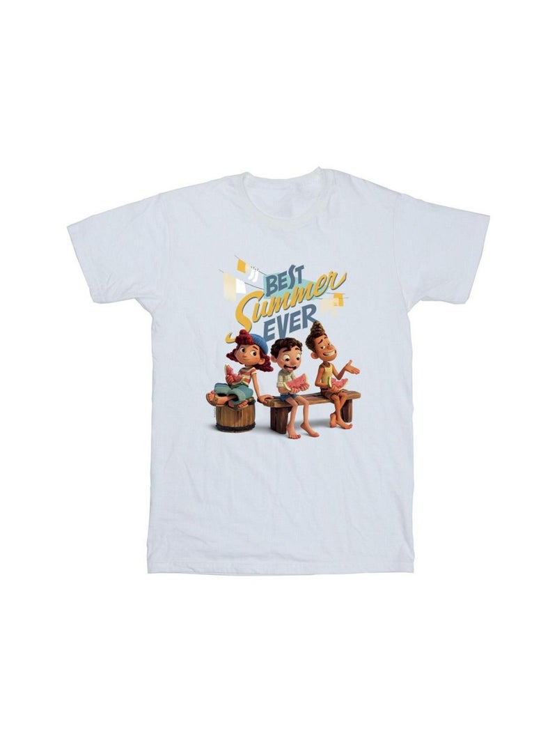 Disney - T-shirt BEST SUMMER EVER Blanc - Kiabi