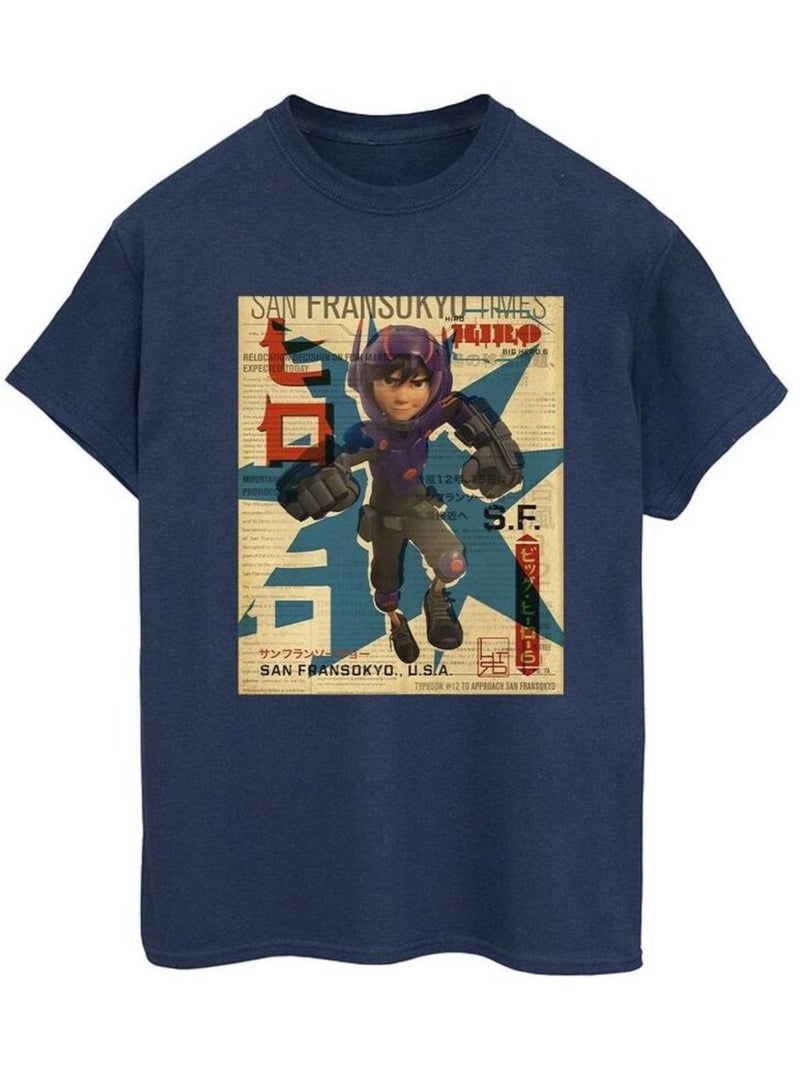 Disney - T-shirt BIG HERO Bleu marine - Kiabi