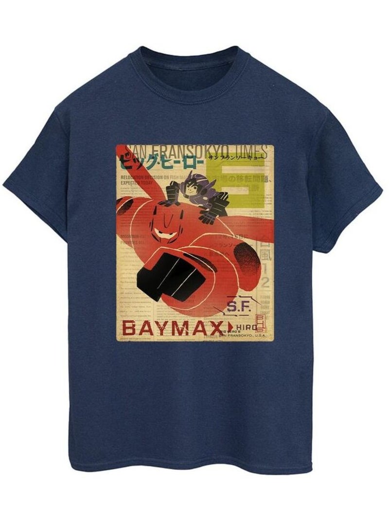 Disney - T-shirt BIG HERO Bleu marine - Kiabi
