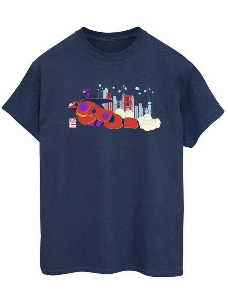 Disney - T-shirt BIG HERO Bleu marine - Kiabi