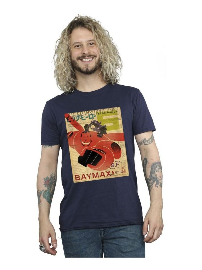 Disney - T-shirt BIG HERO Bleu marine - Kiabi