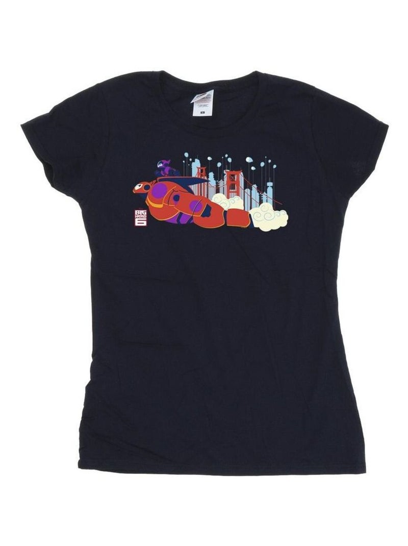 Disney - T-shirt BIG HERO Bleu marine - Kiabi