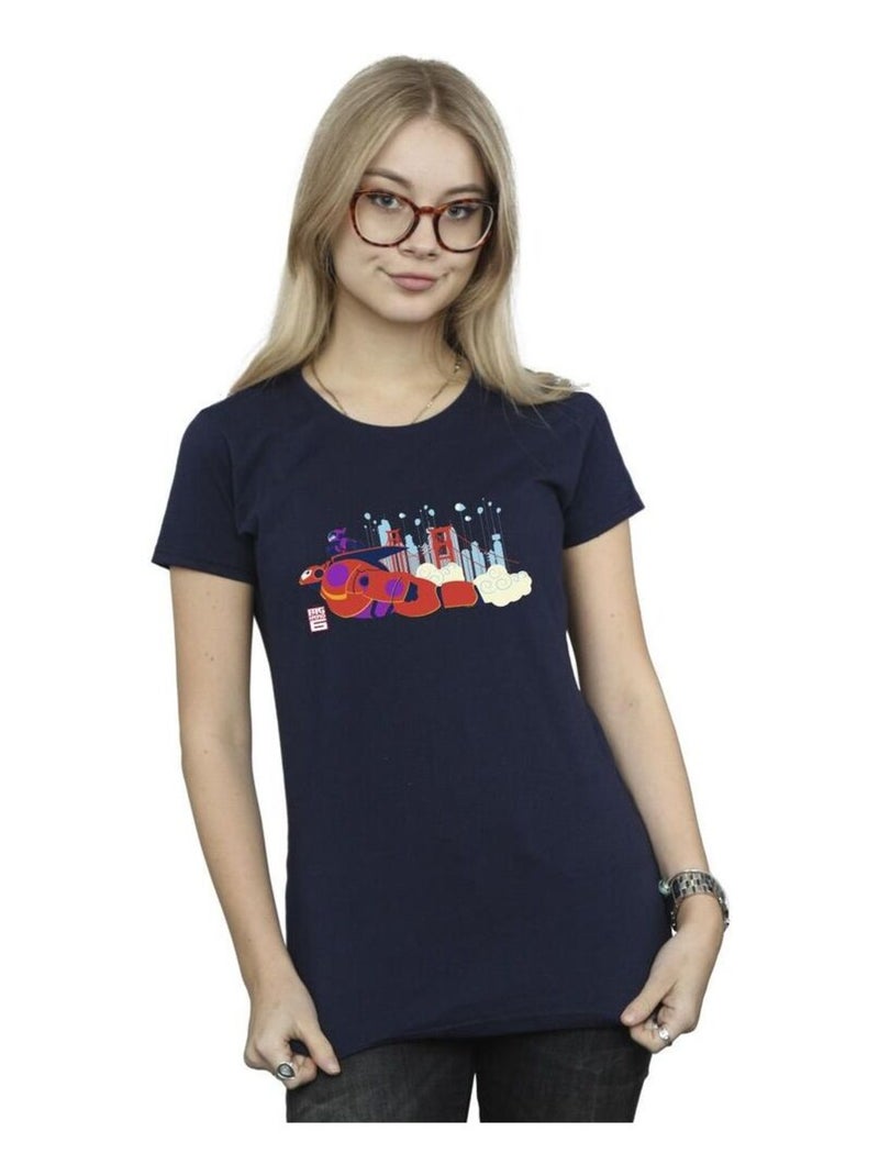 Disney - T-shirt BIG HERO Bleu marine - Kiabi