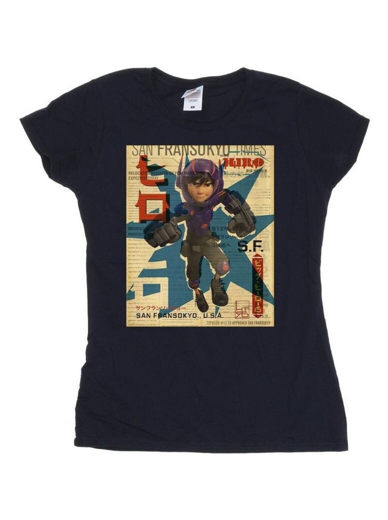 Disney - T-shirt BIG HERO Bleu marine - Kiabi