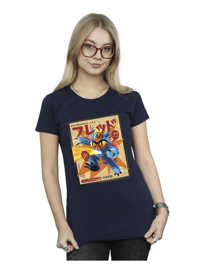 Disney - T-shirt BIG HERO Bleu marine - Kiabi