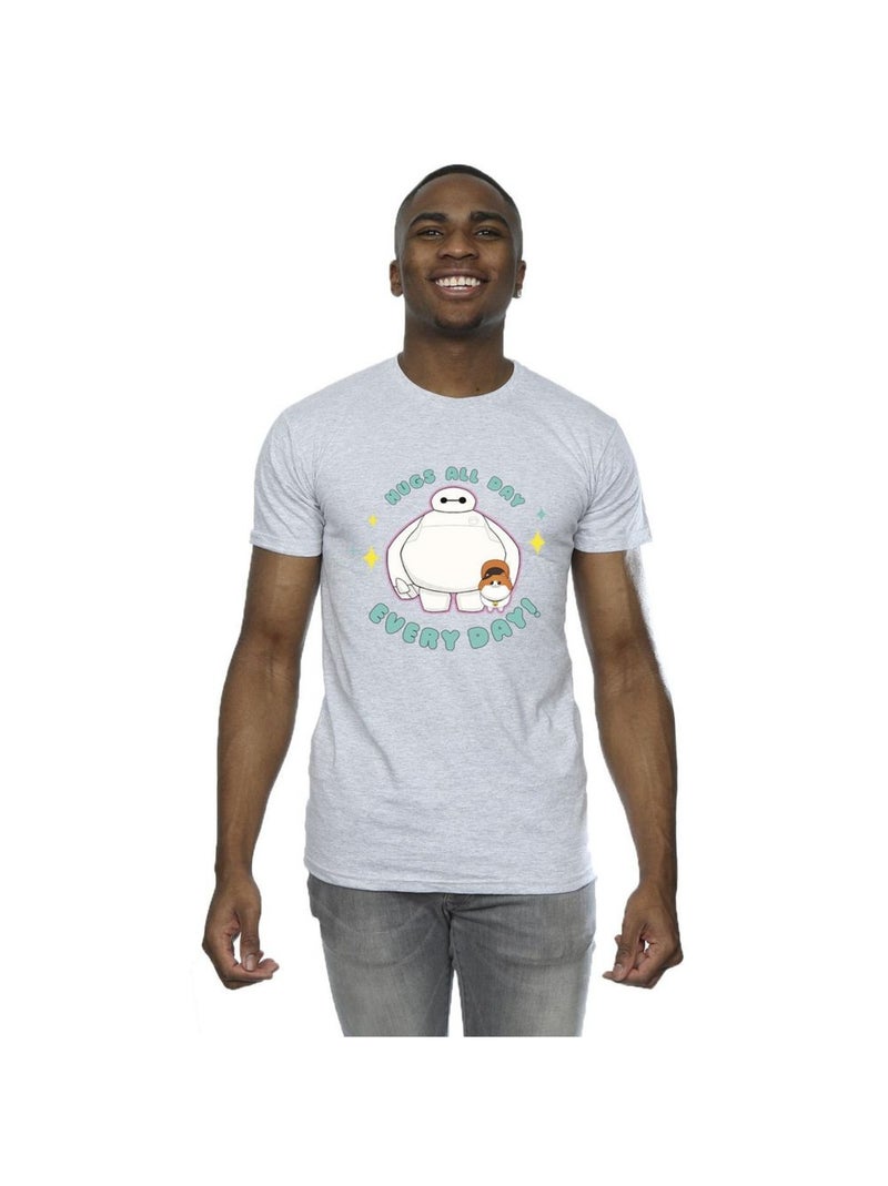 Disney - T-shirt BIG HERO EVERYDAY Gris chiné - Kiabi