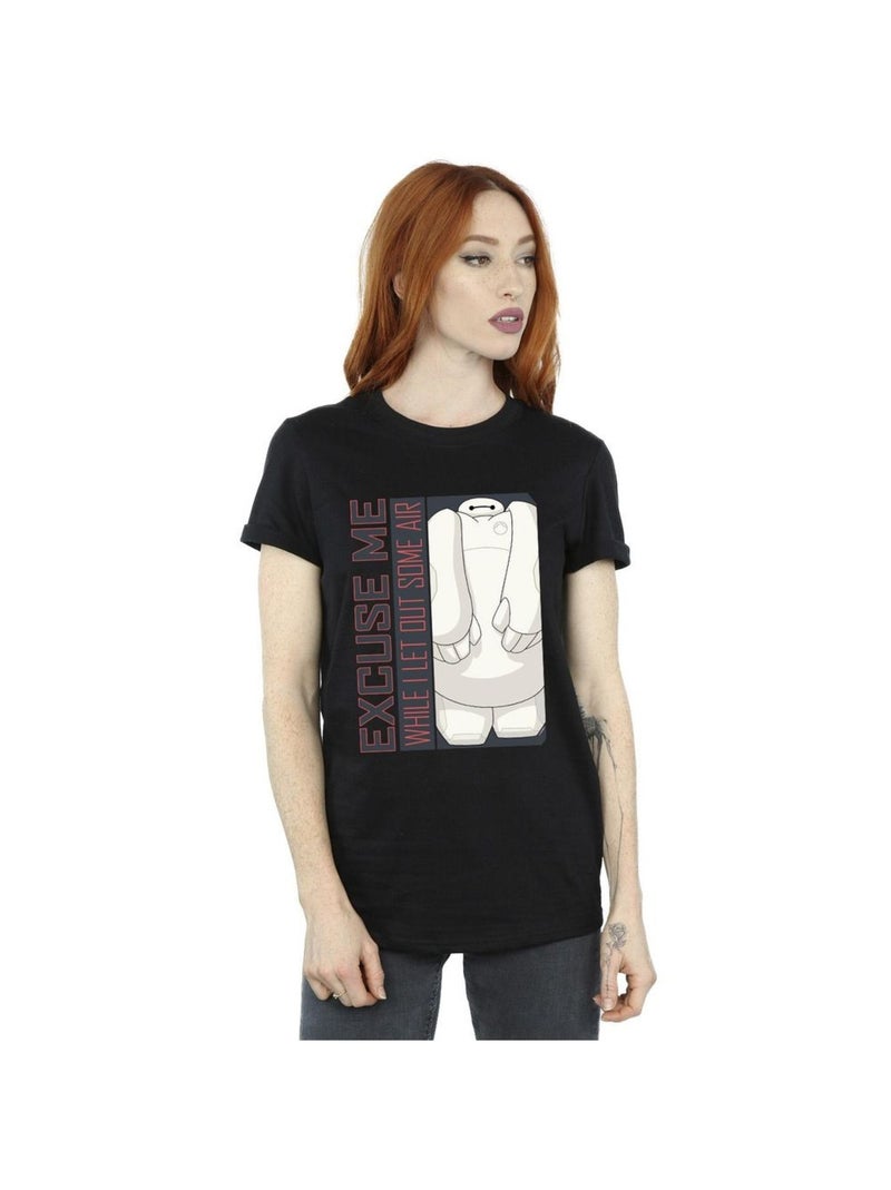 Disney - T-shirt BIG HERO EXCUSE ME SOME AIR Noir - Kiabi