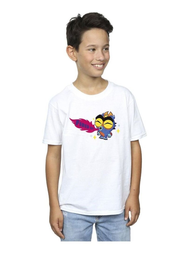 Disney - T-shirt BIG HERO FIRED UP Blanc - Kiabi