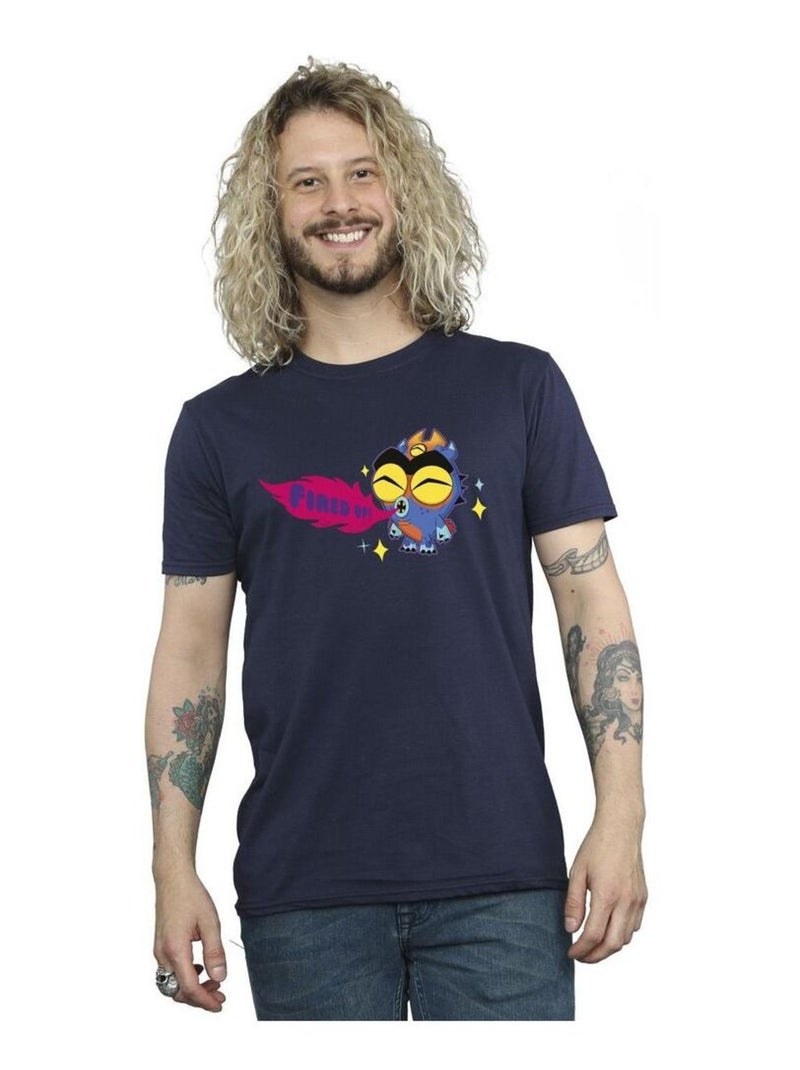 Disney - T-shirt BIG HERO FIRED UP Bleu marine - Kiabi