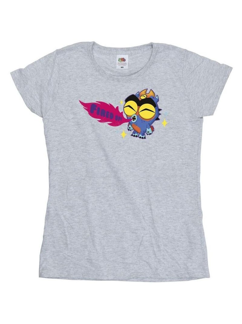 Disney - T-shirt BIG HERO FIRED UP Gris chiné - Kiabi