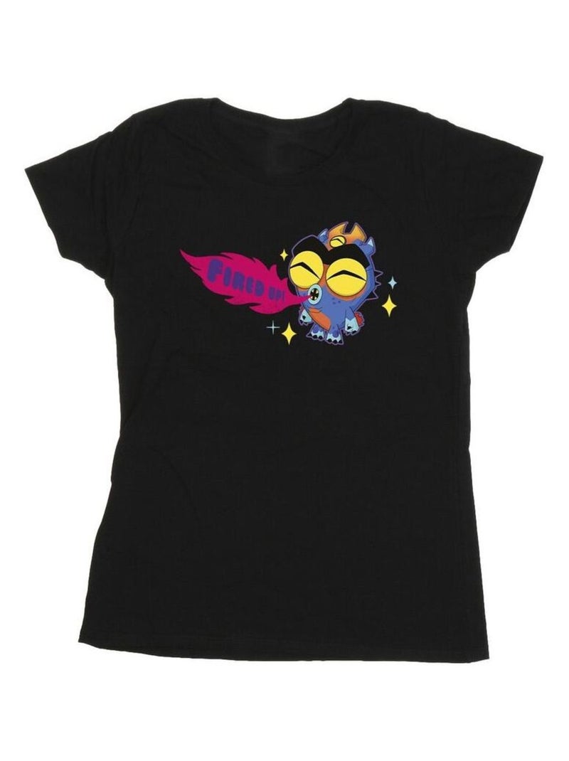 Disney - T-shirt BIG HERO FIRED UP Noir - Kiabi