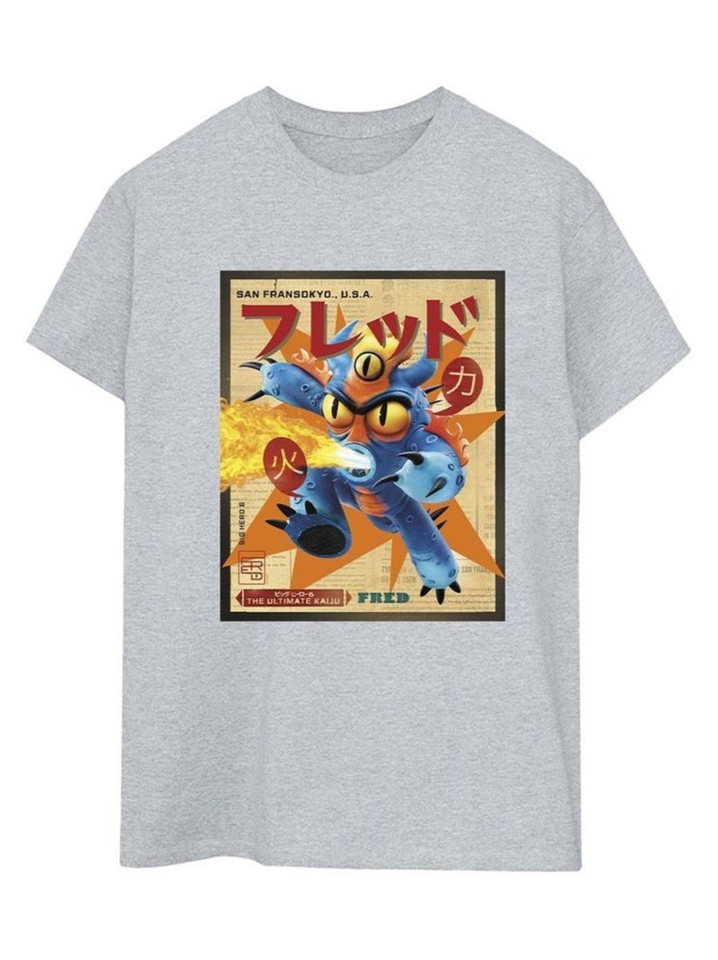 Disney - T-shirt BIG HERO Gris chiné - Kiabi